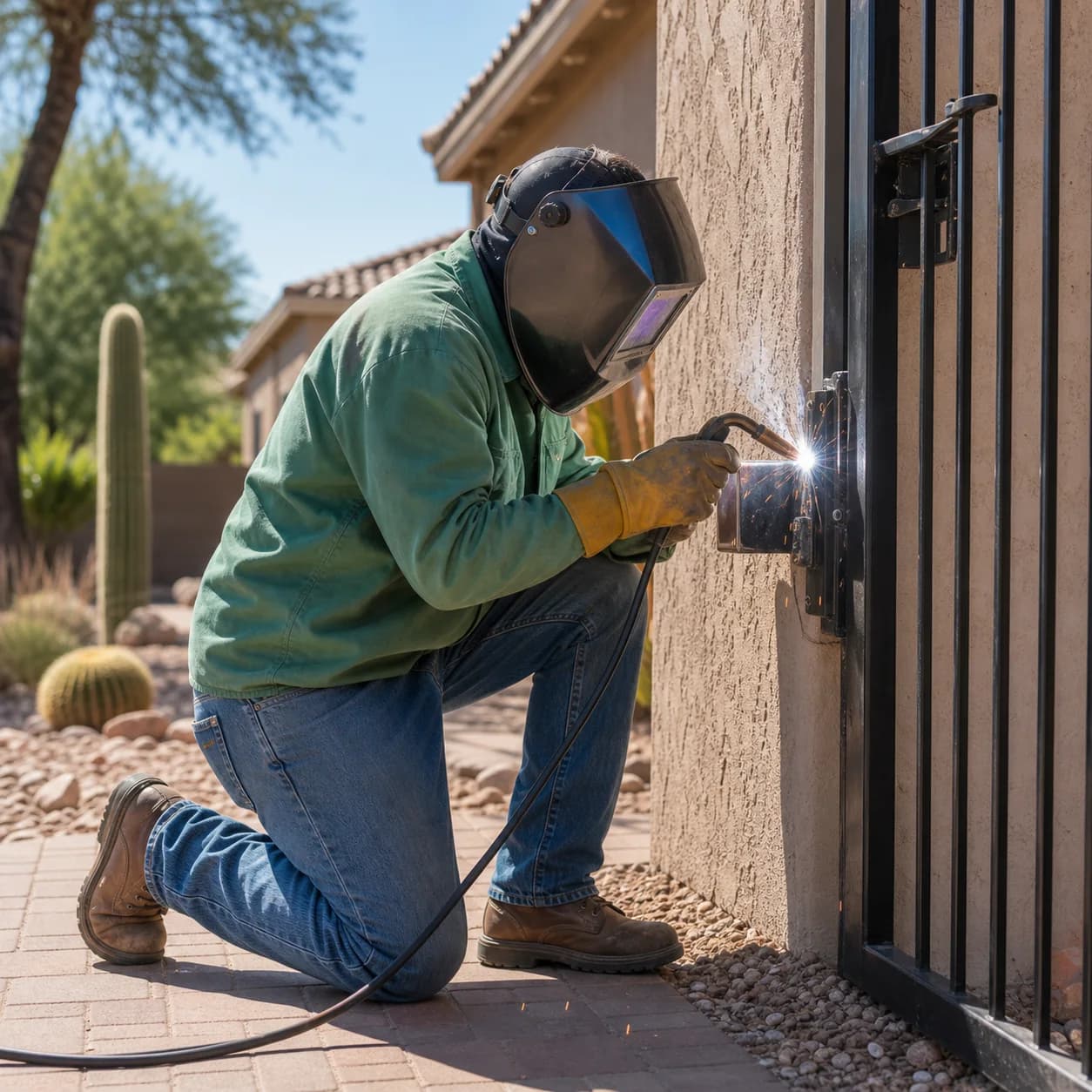 Fence Welding Repair in the East Valley