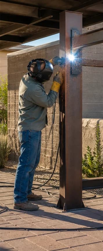 Small Structural Steel and On-Site Welding Repair